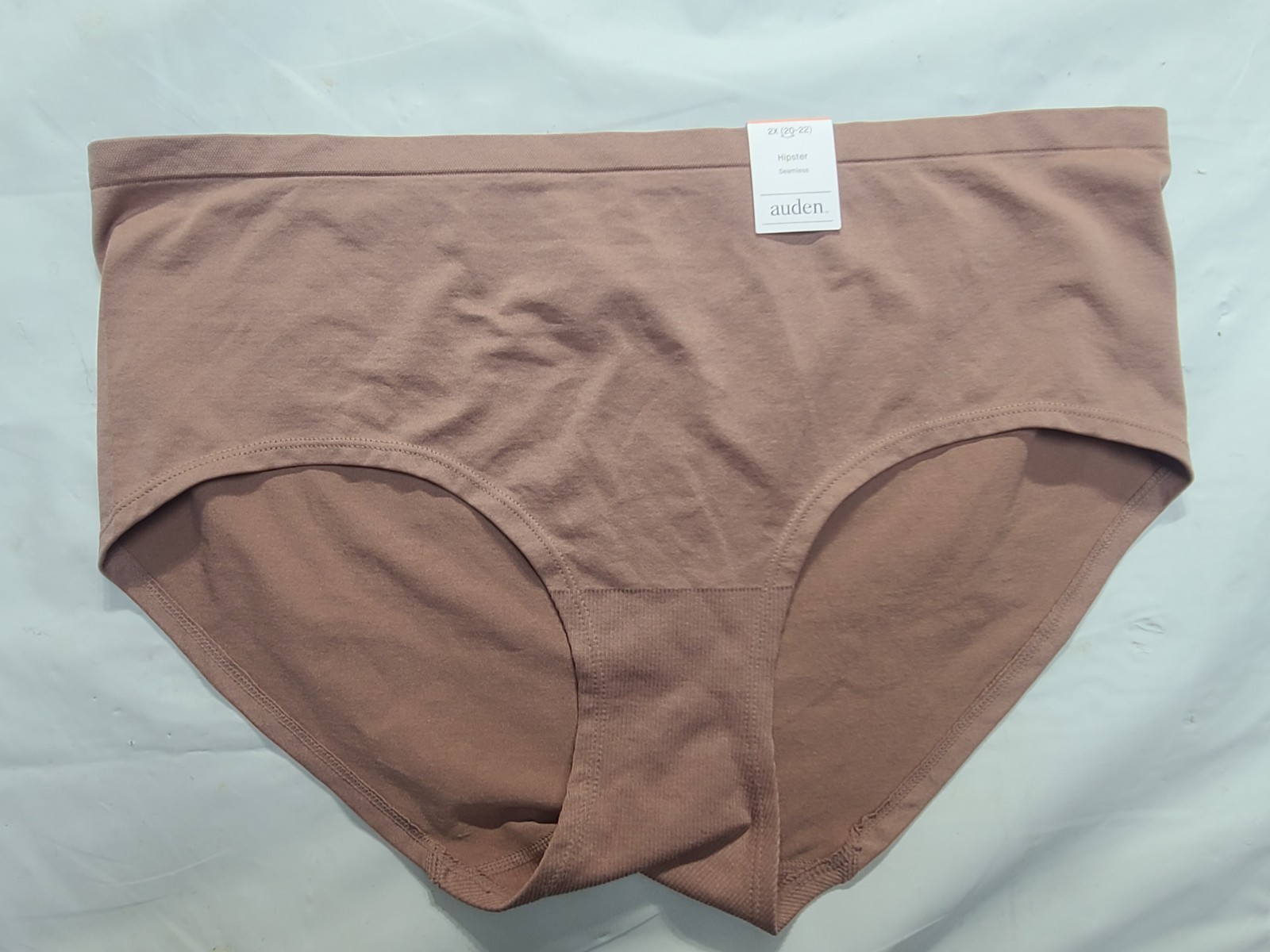 Lot Of 2 Women’s Seamless Hipster Underwear Auden Purple Nylon Spandex Blend 2X