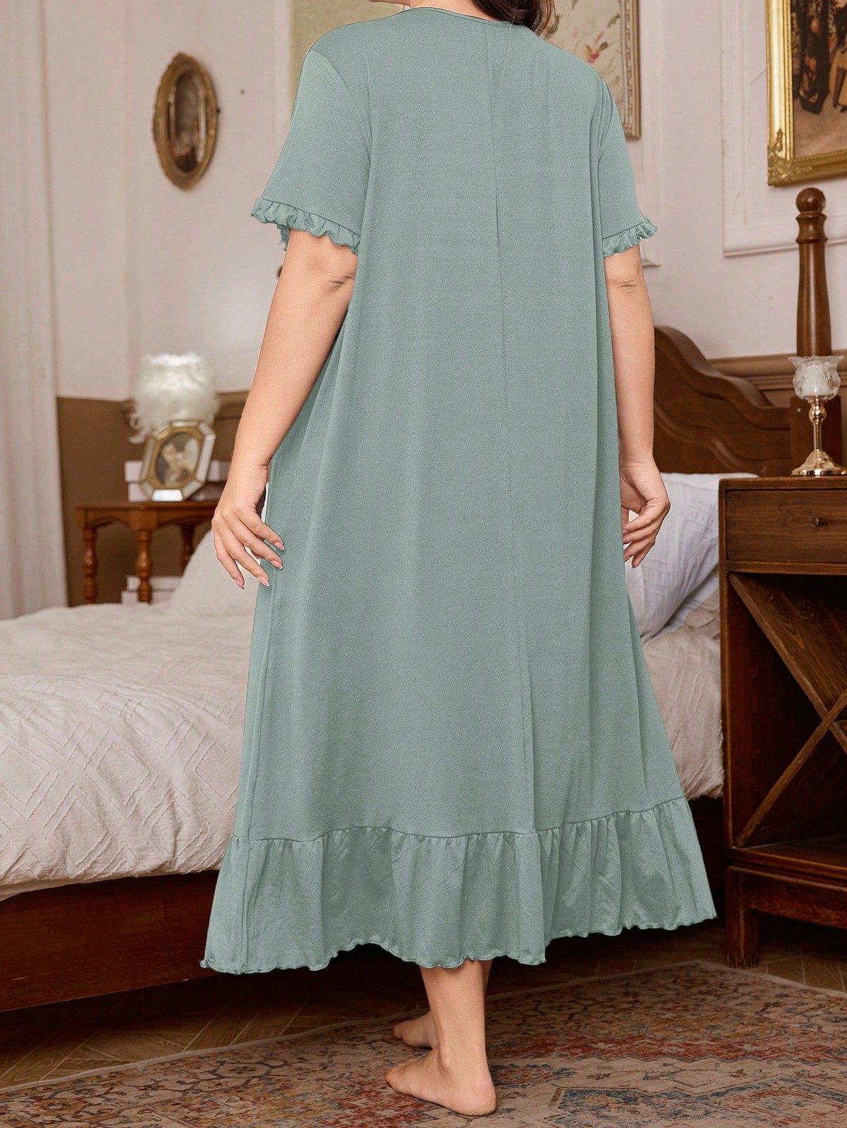 Elegant French Palace Style Maxi Skirt And Nightdress For Large Cheap24
