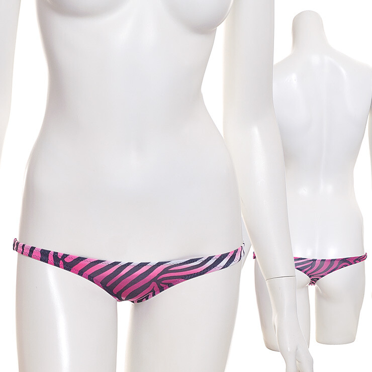 Japanese Tiger pattern Butt Crack Thong Panties Fit Stretch made in Japan L831