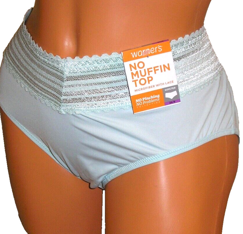 Panties Lingerie Warner’s No Muffin Top Pastel Green Hi Cut Sz 9 2X Adult Gift