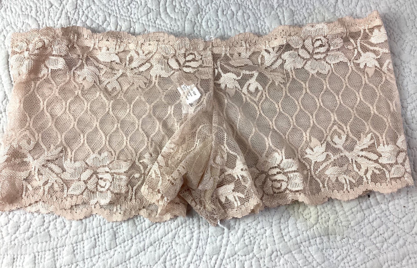Pack of 10 Lace Floral Womens Boyshort Panties*Beige*One Size*Chuns*NIP