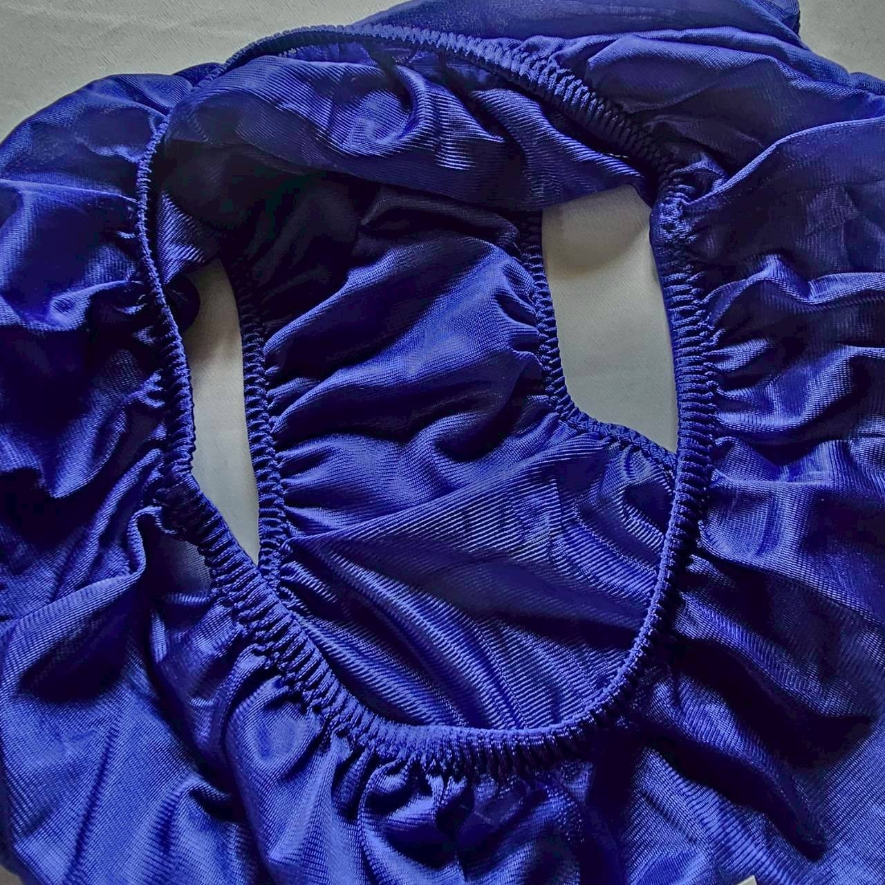 12 Plus Underwear Granny panties Nylon Woman Man Briefs Soft Silky Waist 44″-48″