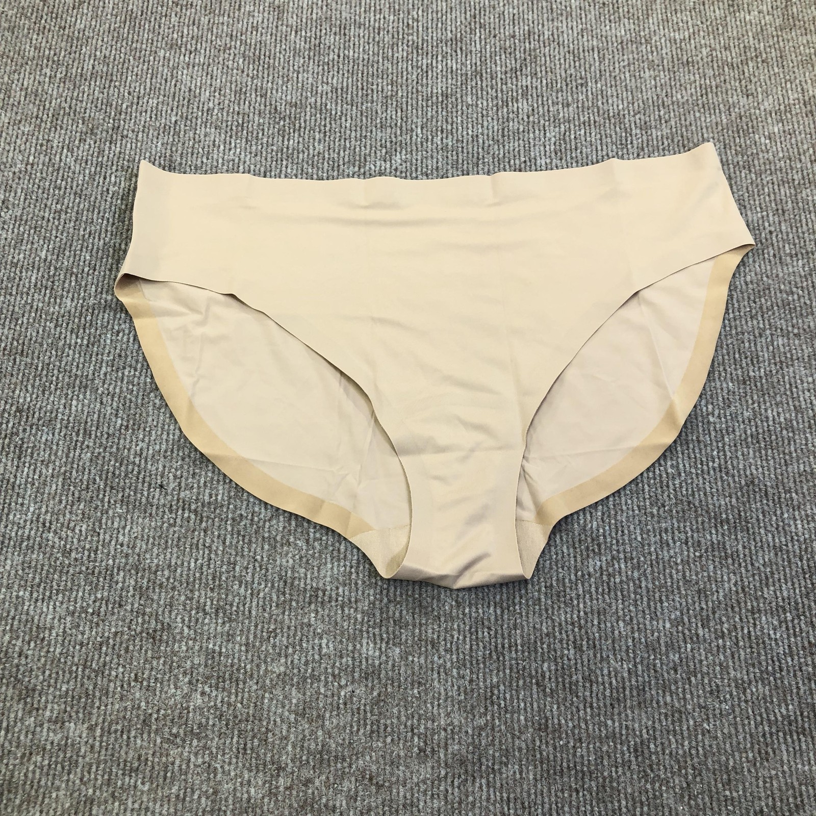 Underwear Womens L Beige Seamless Brief Panties Microfiber Smooth Stretch