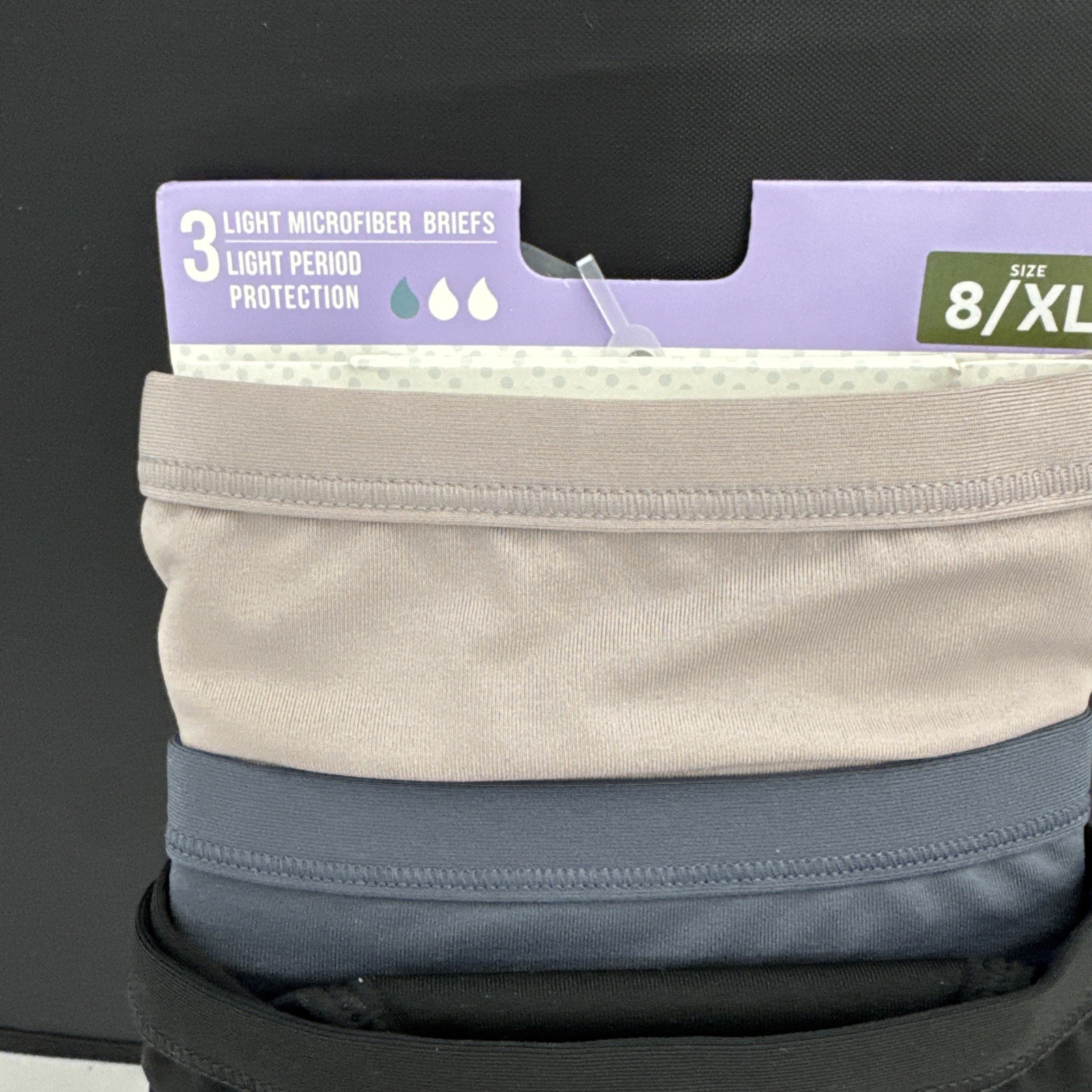 Hanes Women’s Comfort, Period Light Protection Briefs – Size 8 / XL – New