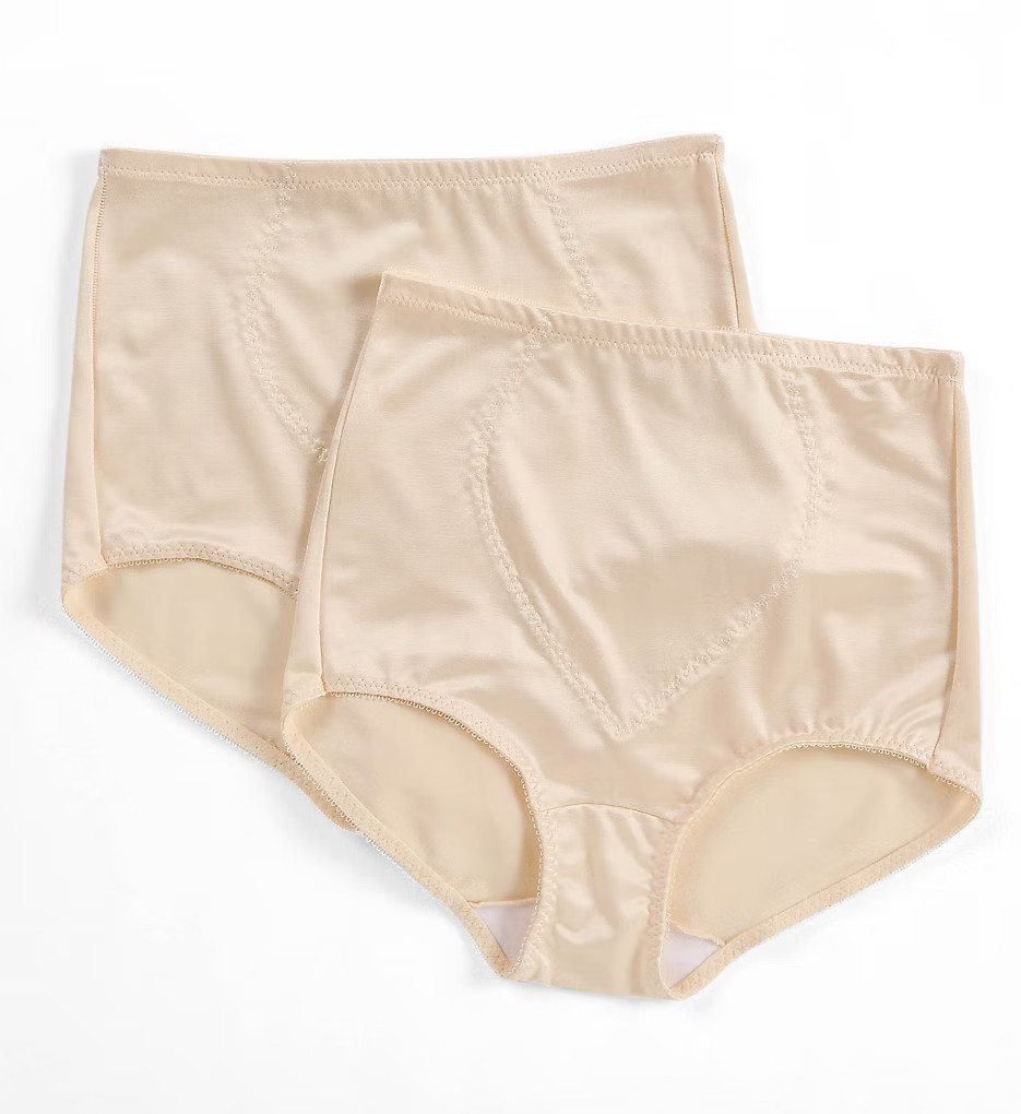 Bali X710 Jacquard Tummy Panel Shaping Brief Panty – 2 Pack