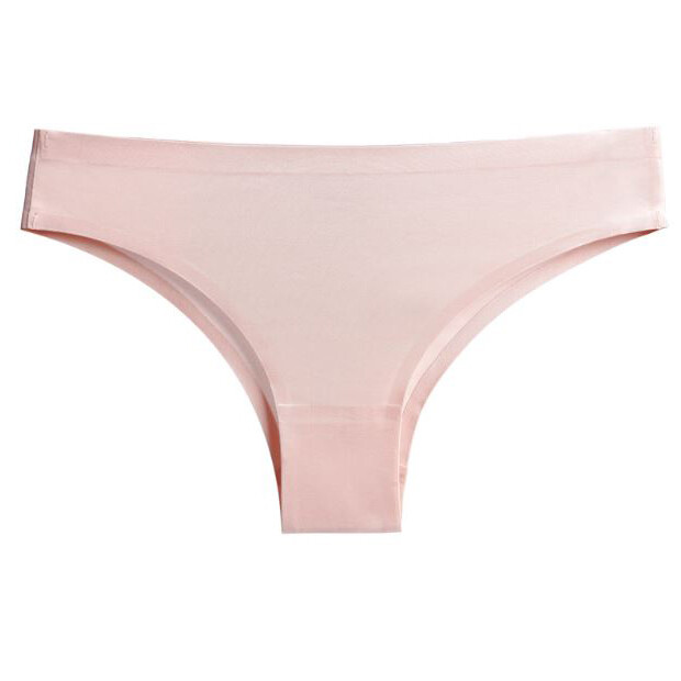 6 Pack Lot Womens Ice Silky Panties Briefs Seamless Thongs Underwear Lingeries