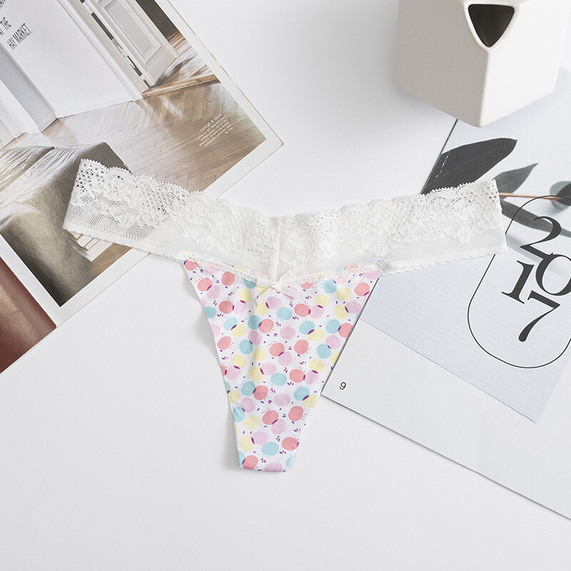 5PCS/LOT Sexy Womens G string Thong Panties Brief Lace Underwear Bikini Lingerie