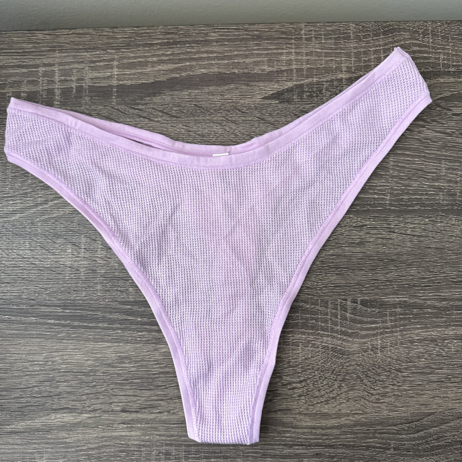 Pink By Victoria’s Secret Xl Lavender Sparkle Stretched Thong Panties