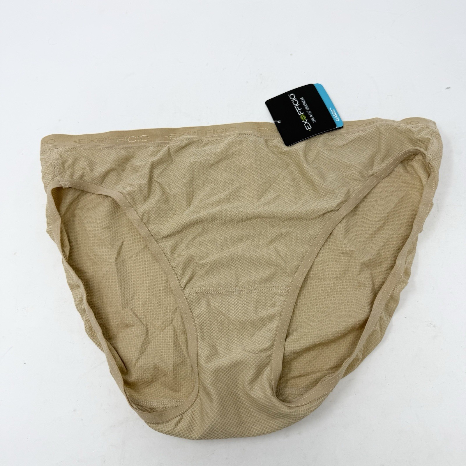 NWT EXOFFICIO Women GIVE-N-GO Bikini Travel Panty Underwear Nude Sz S Classic