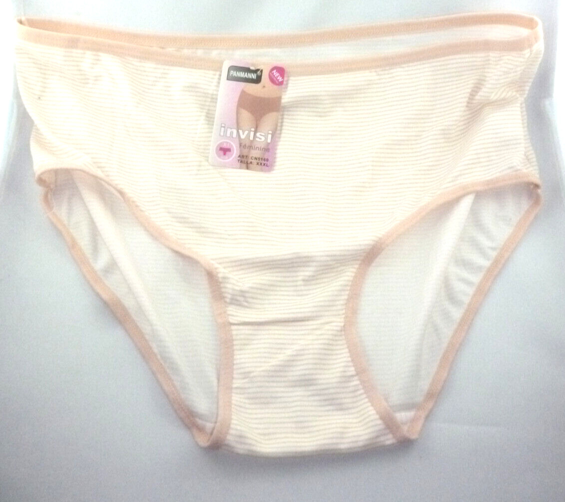 Ladies Bikini Briefs 3 Pack, Cotton, 3XL