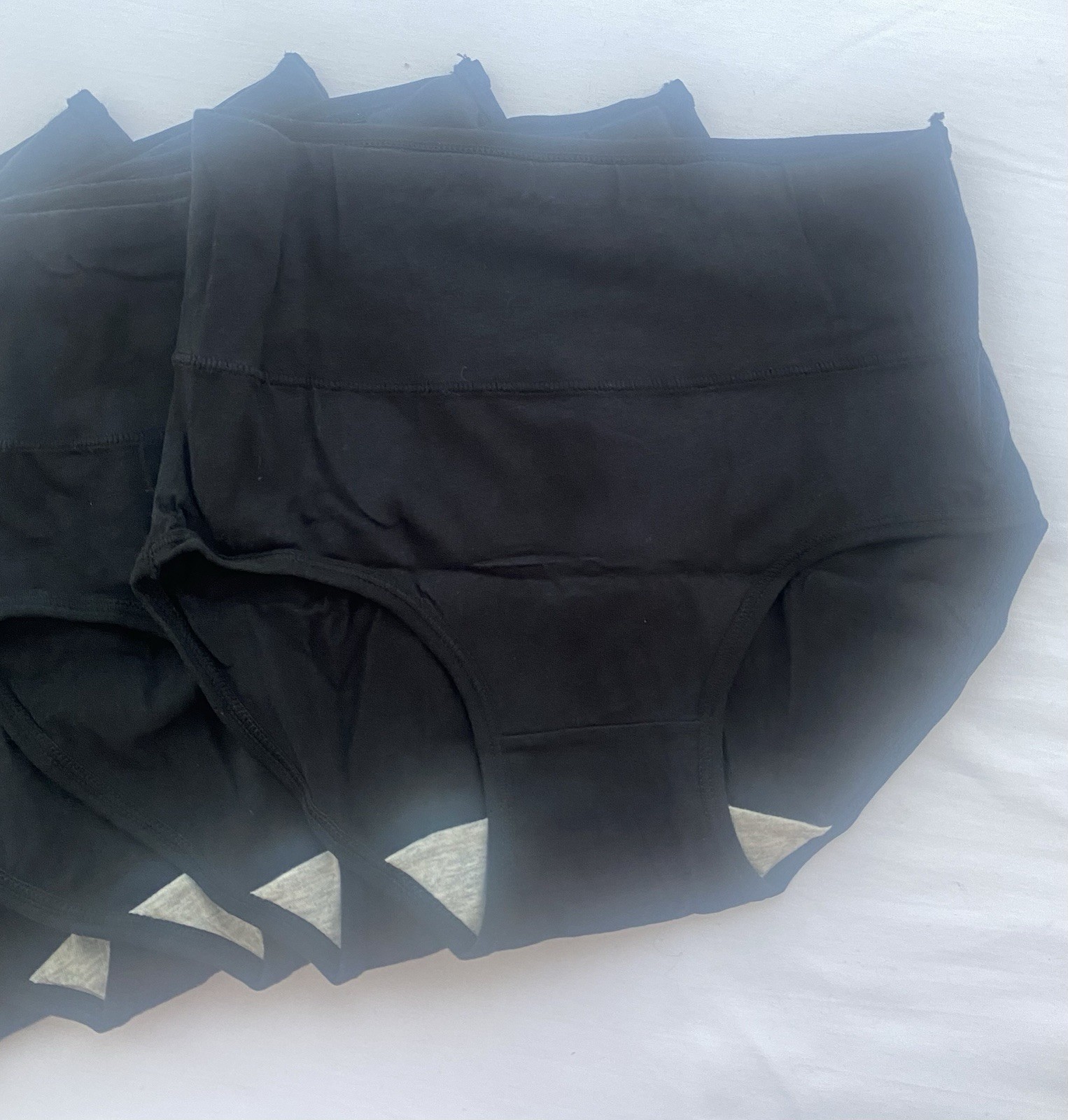 Lot of 5 Women’s Black Panties Underwear Size Med Briefs Seamless Soft Stretch
