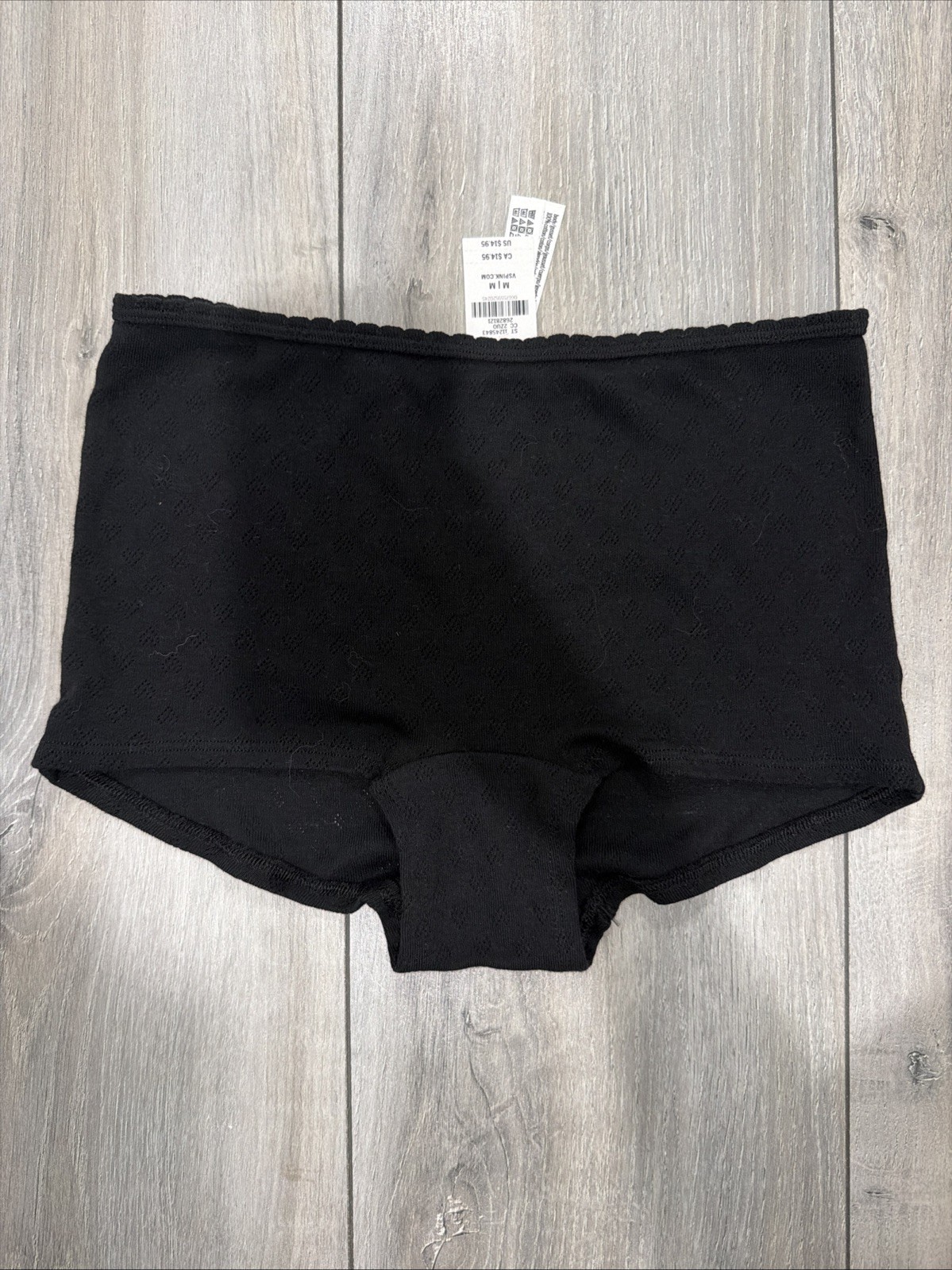 Victoria’s Secret PINK Women’s Boyshort Pointelle Heart Parties Panties Size M