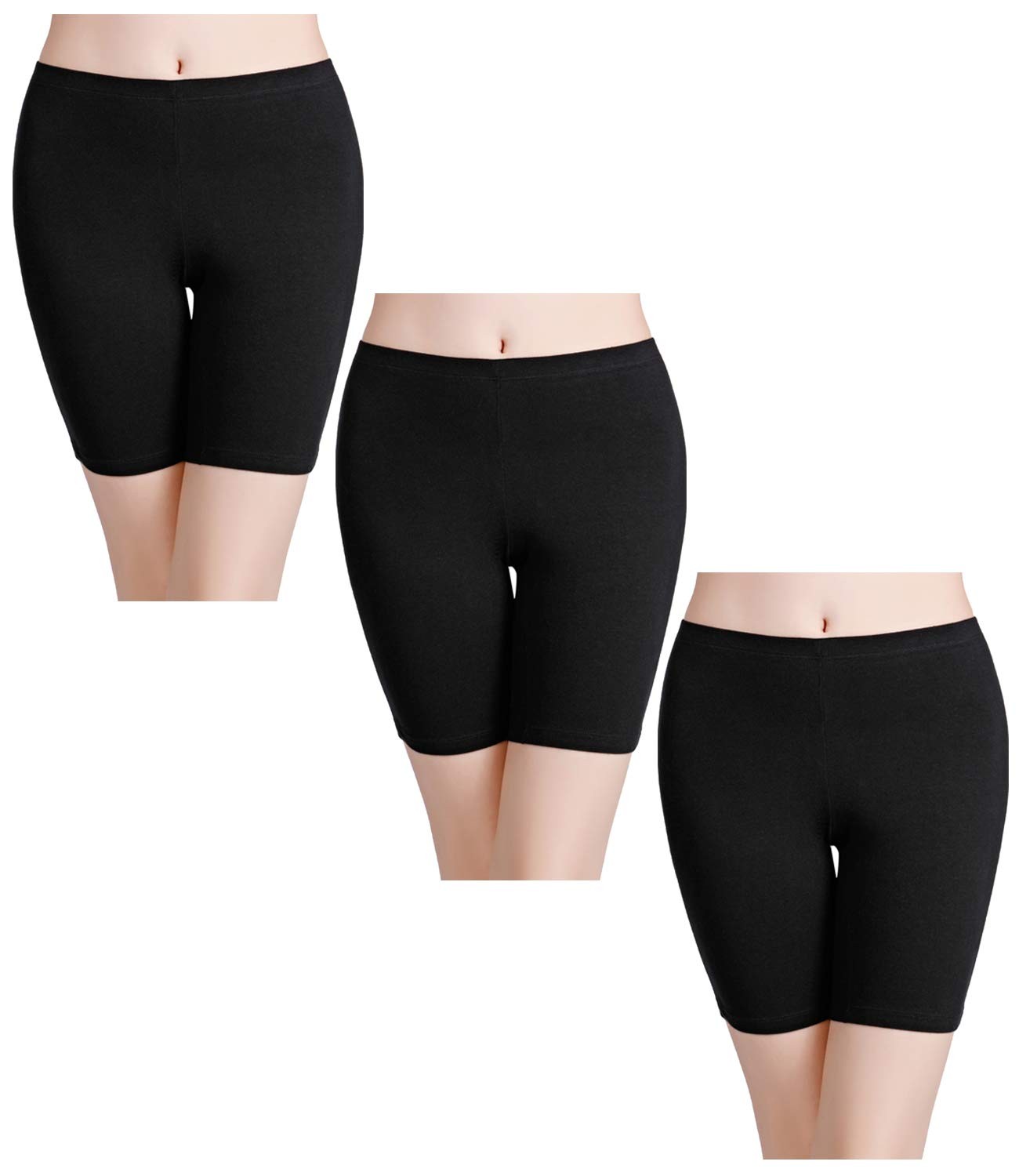 Women’s Cotton Boy Shorts Underwear Anti Chafing Soft Biker Short Long Leggin…