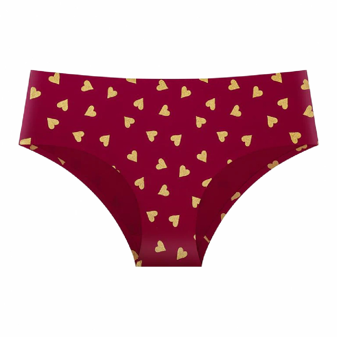 Splendies No Show Size 2X Bikini Panties Heartbreaker Valentine’s Day Laser Cut
