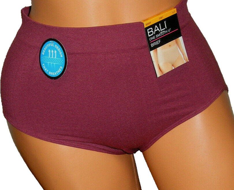 Panties Lingerie Bali One Smooth U Breathes Brief Sz 7 / Large Adult Gift