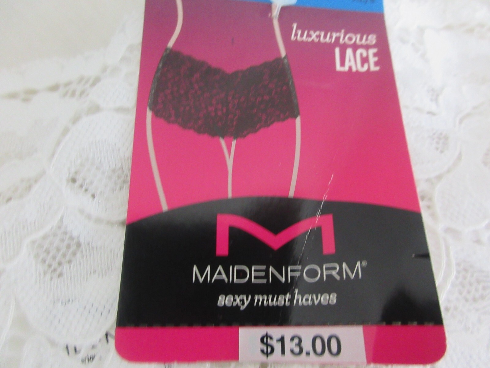 Maidenform Women’s Boy Shorts Fit Cheeky Lace Underwear 2 pr New