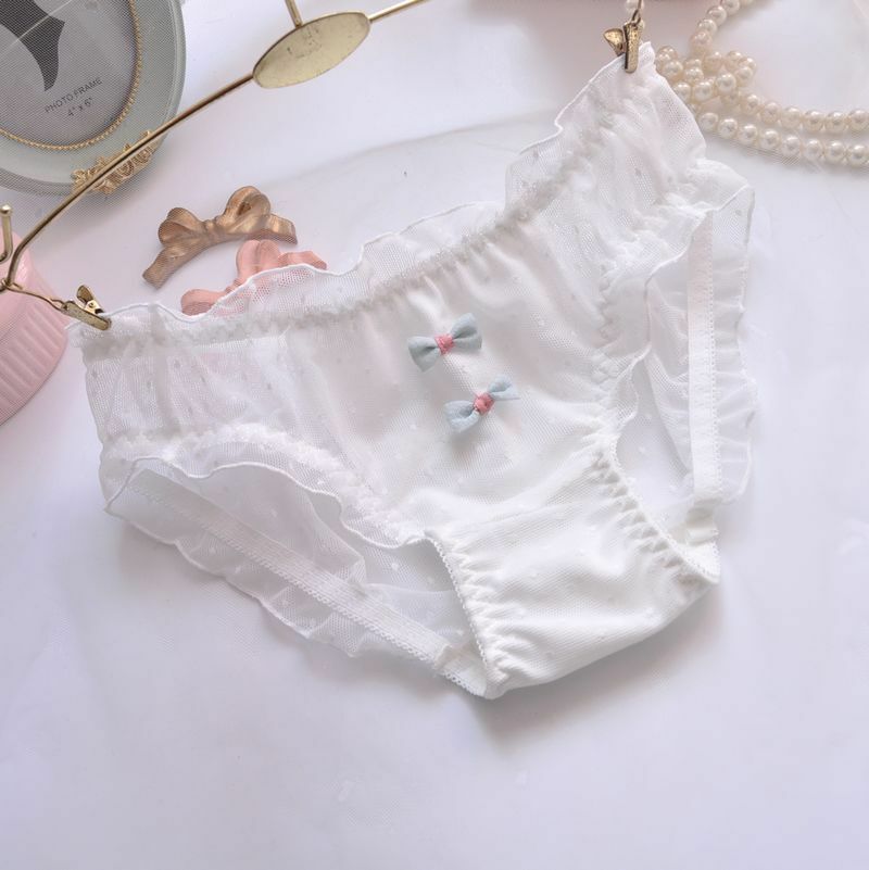 Women’s Panties Briefs Ruffle Sexy Bikinis Underwear Lingerie Sweet Fashion
