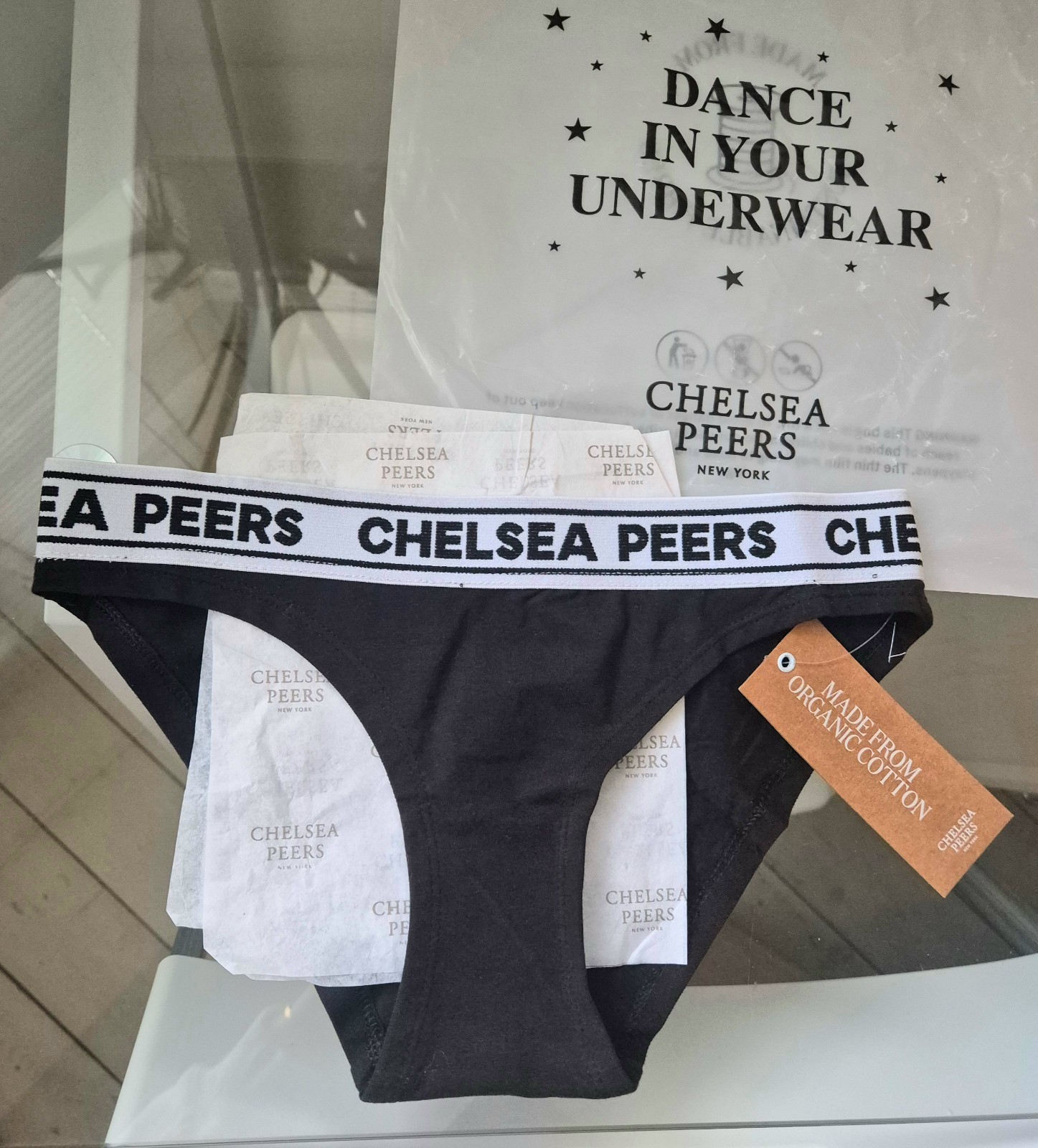 ORGANIC Cotton Chelsea Peers NEW Underwear Panties Size Like XS. + Packaging Bag