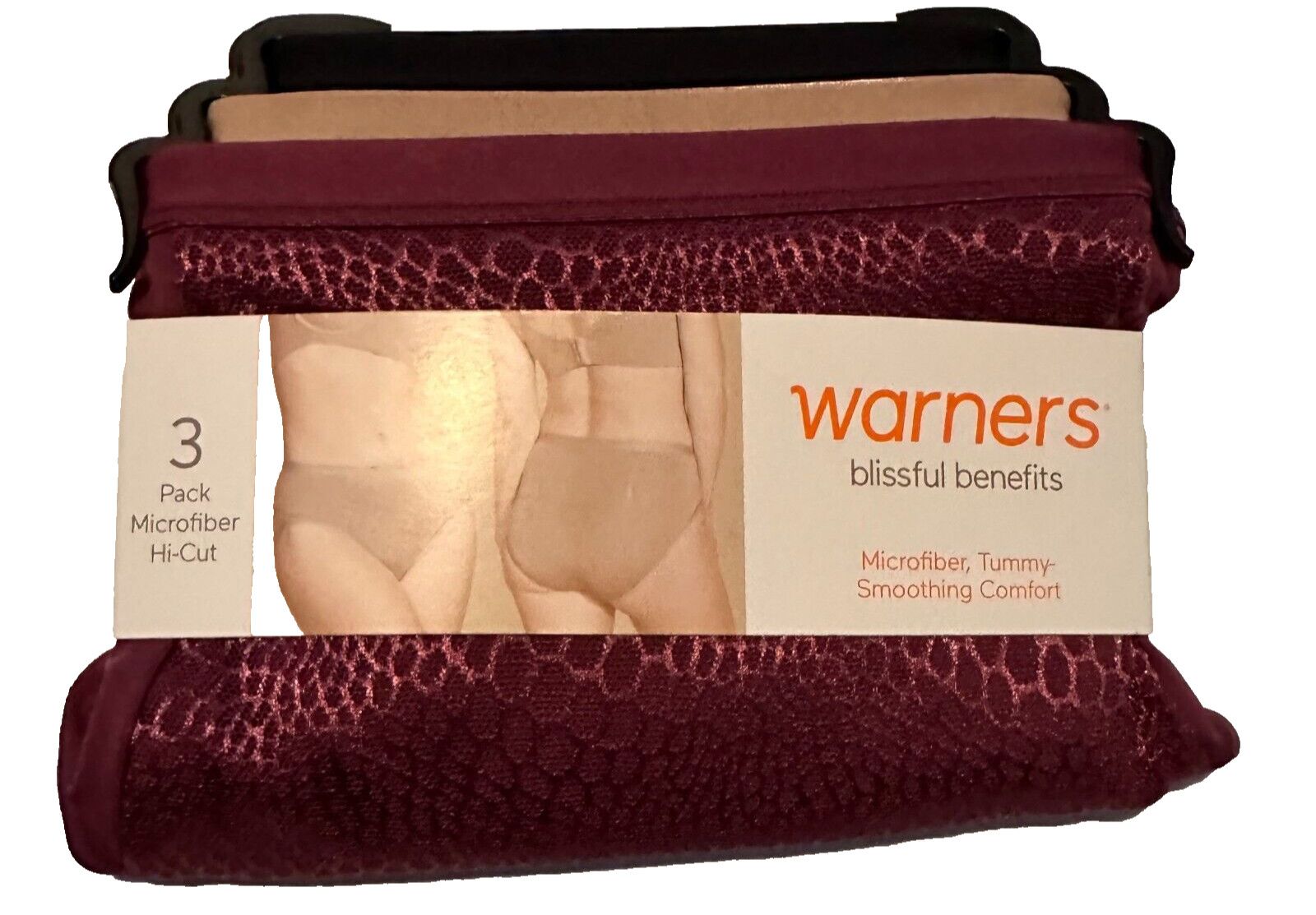 Warners Blissful Benefits Tummy-Smoothing Microfiber Brief Panties Size 3XL 10