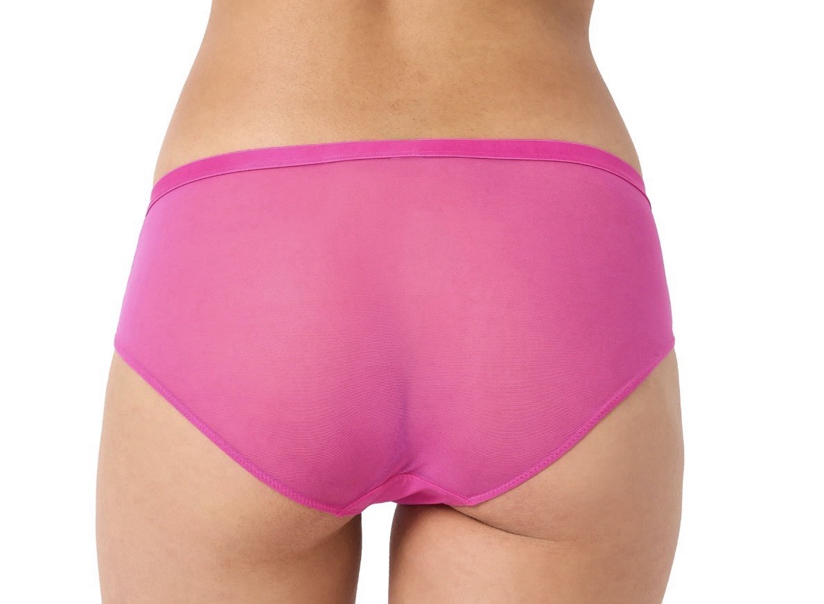 Adore Me 2 Pk Dakota Hipster Violet Black Panty Lace Mesh Sz S
