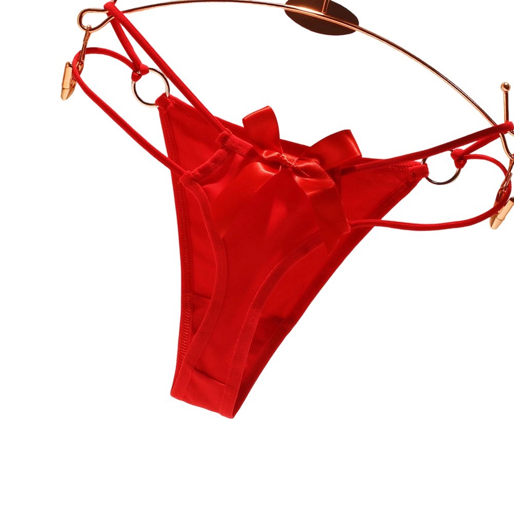 Hollow G String Thong for Women Low Rise Breathable Panties Nylon Spandex Blend