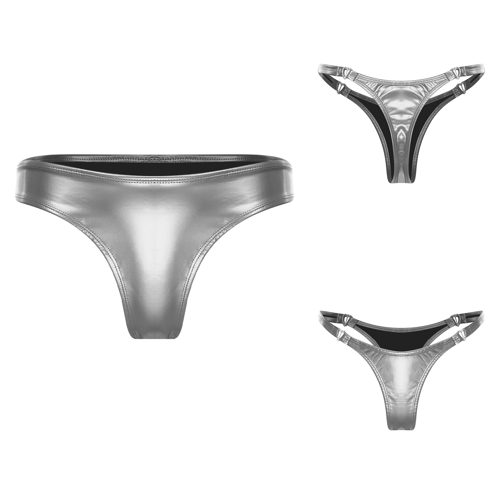 Women Briefs Lingerie Panties Cheeky Thongs Gothic Underwear Vacation Bikini