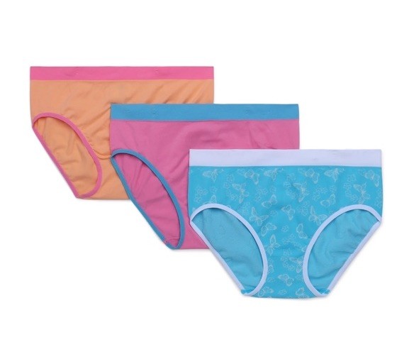 Small 3 Pack Seamless Hipster Panties Size S 4/6 Celebrate Summer Butterflies