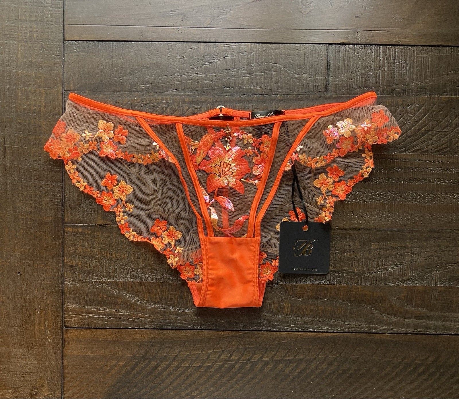 Honey Birdette Phoenix Brazilian Panty Size M