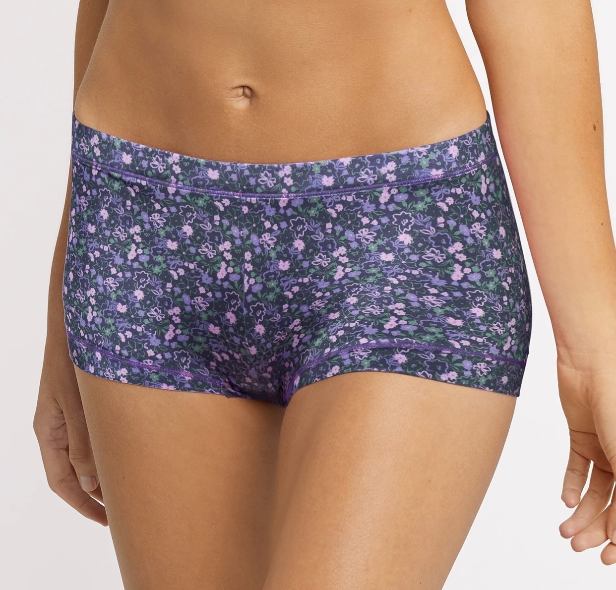 Maidenform Boyshort 3 Pack Dream Microfiber 40774 Navy Twilight 8/XL