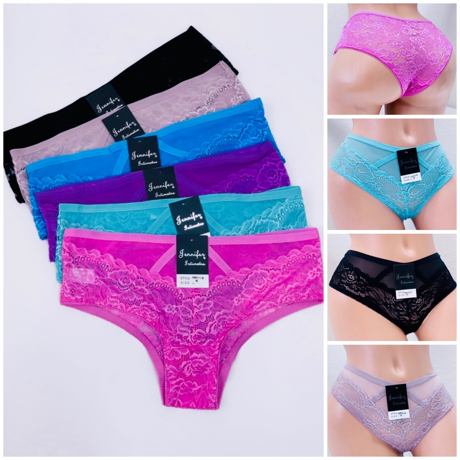 6-12 Bikini cheeky Hipster WOMEN’S Lace UNDERWEAR PANTY Panties Undies 8601 S-XL