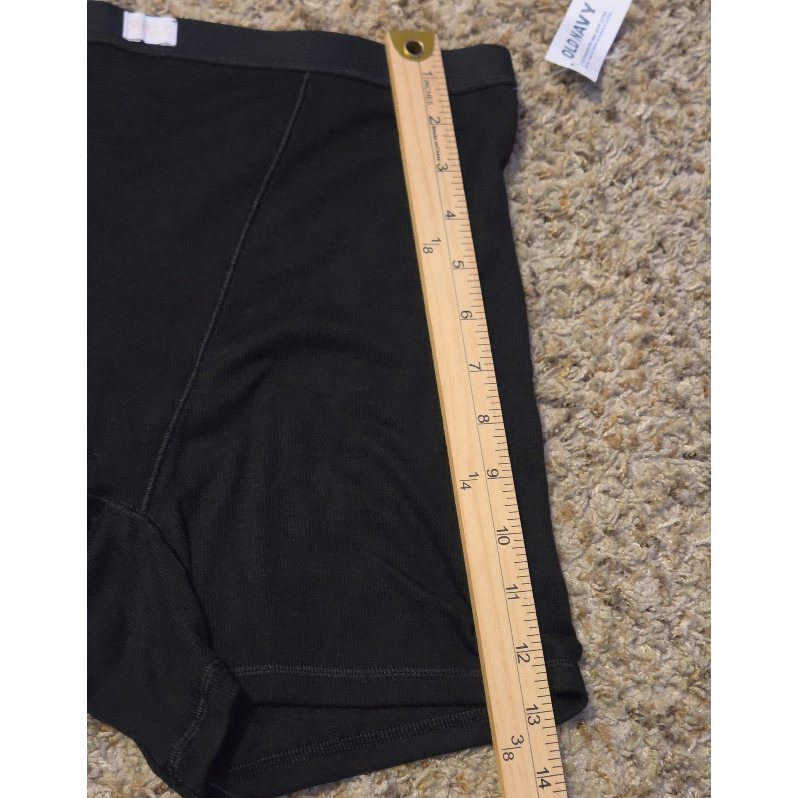 NWT Old Navy Ribbed Boxers Women’s Size Large Black