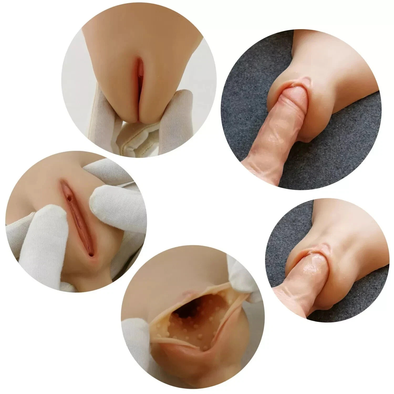 TRANSKIN Crossdresser Hiding Gaff Panty Insert Pads Silicone Fake Vagina Pad