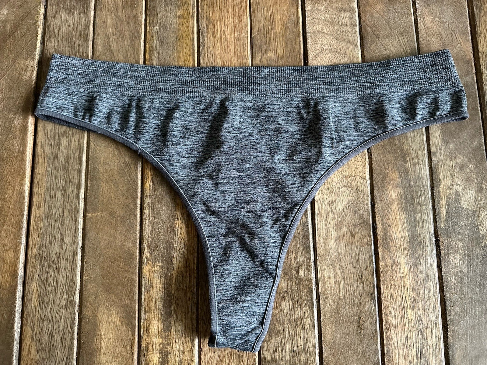Vtg Kalon M Black & White Opaque Thong Bikini Panties