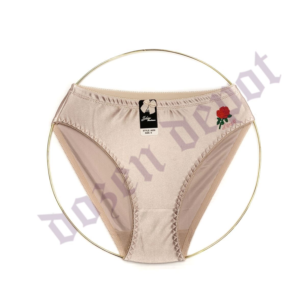 Women Full Seat Coverage High Cut Shiny Satin Silky Comfortable Bikini panties