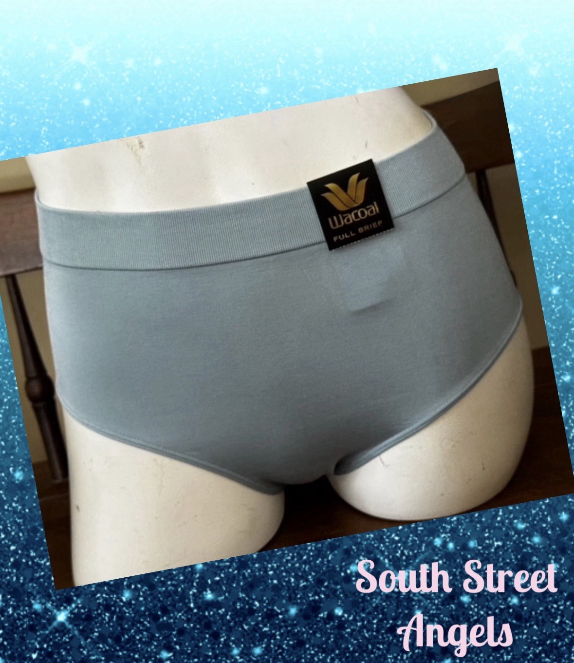 WACOAL 838175 ~ STONE BLUE ~ B-SMOOTH FULL BRIEF PANTIES ~ 3XL / 3X