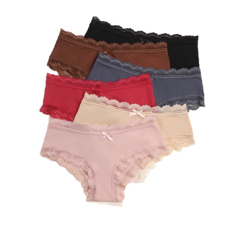 3 Pack Lot Sexy Ladies Womens Lace Panties Underwear Briefs Lingeries Bikinis