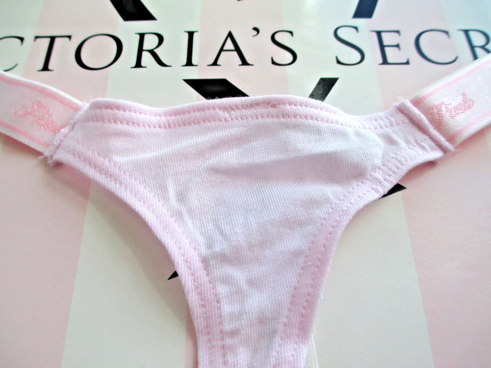 VICTORIA’S SECRET PINK Cotton High Leg Micro Thong Panty VS Pink Tulip S M L XL