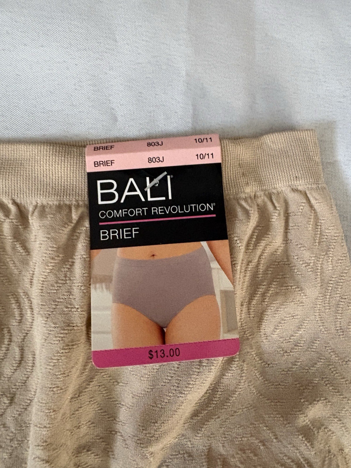 NEW Bali Comfort Revolution Bali Briefs Style 803J Size 10/11 Multicolor 2 Pair
