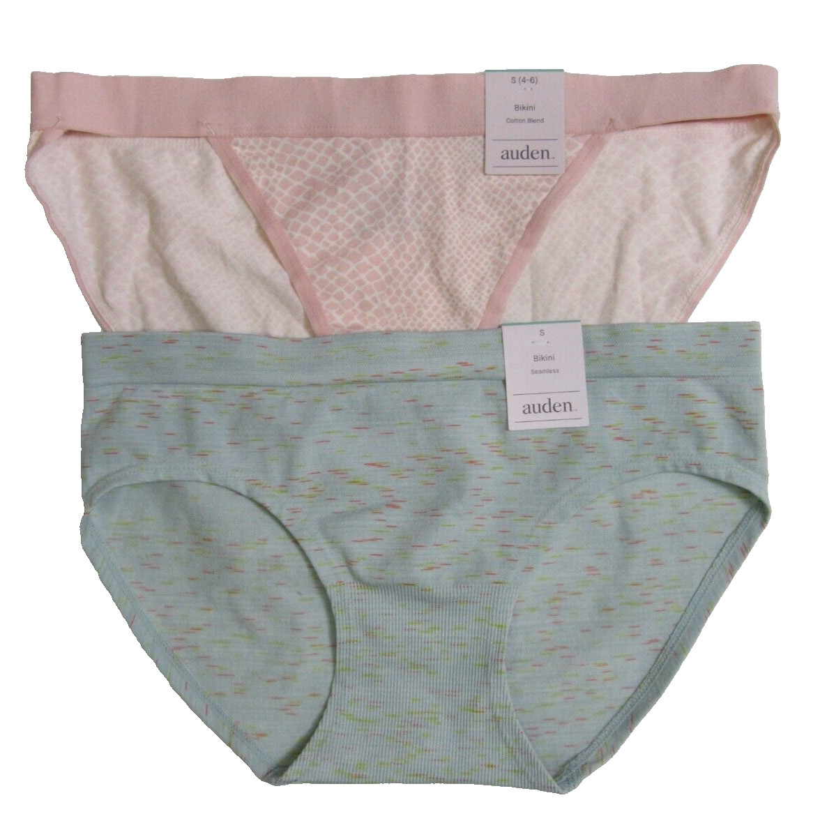 Auden Women’s Variety Bikini 2 Pack Panties Size Small 4-6