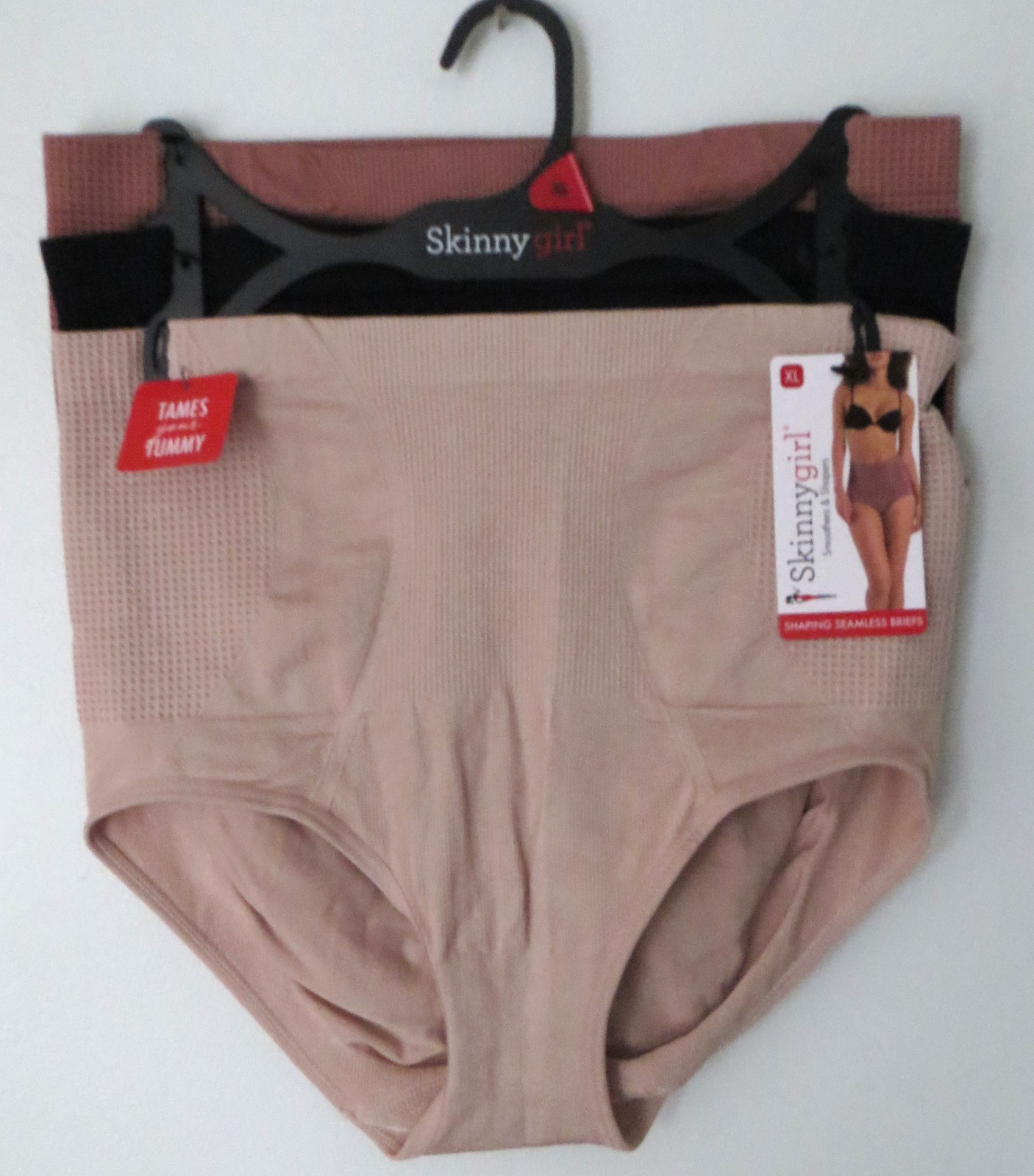 Skinny Girl Shaping Briefs Panties Size XL- 3-Pack #7703 NEW w/ Tag $42.00