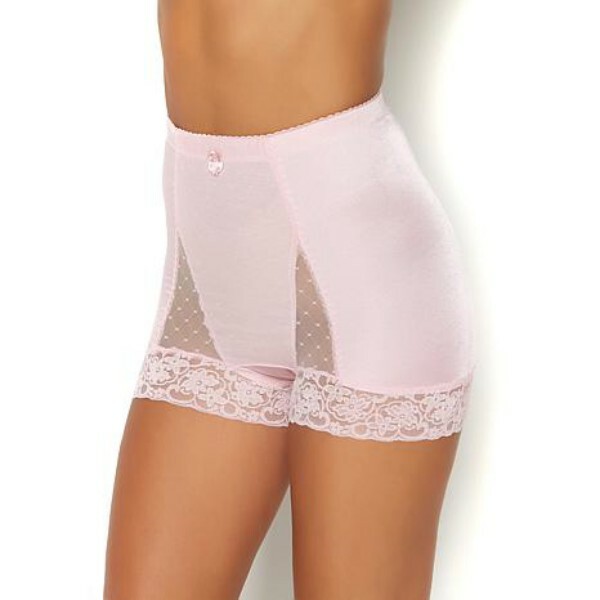 Rhonda Shear Snowflake Print Lace Pin-Up Retro Style High Waist Panties New