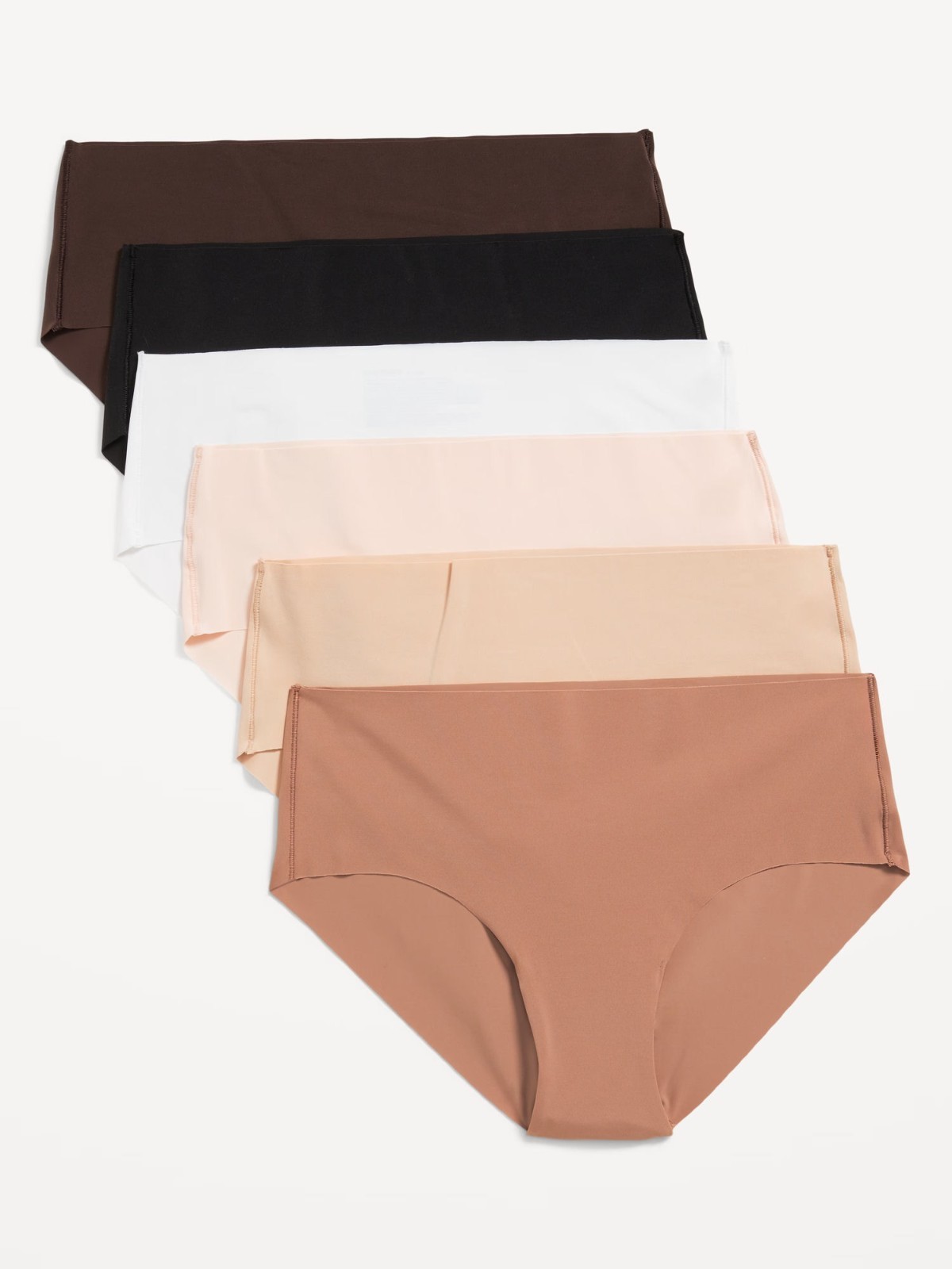 Old Navy Women’s 6-Pack Low Rise No-Show Hipster Panties – Neutral – XL