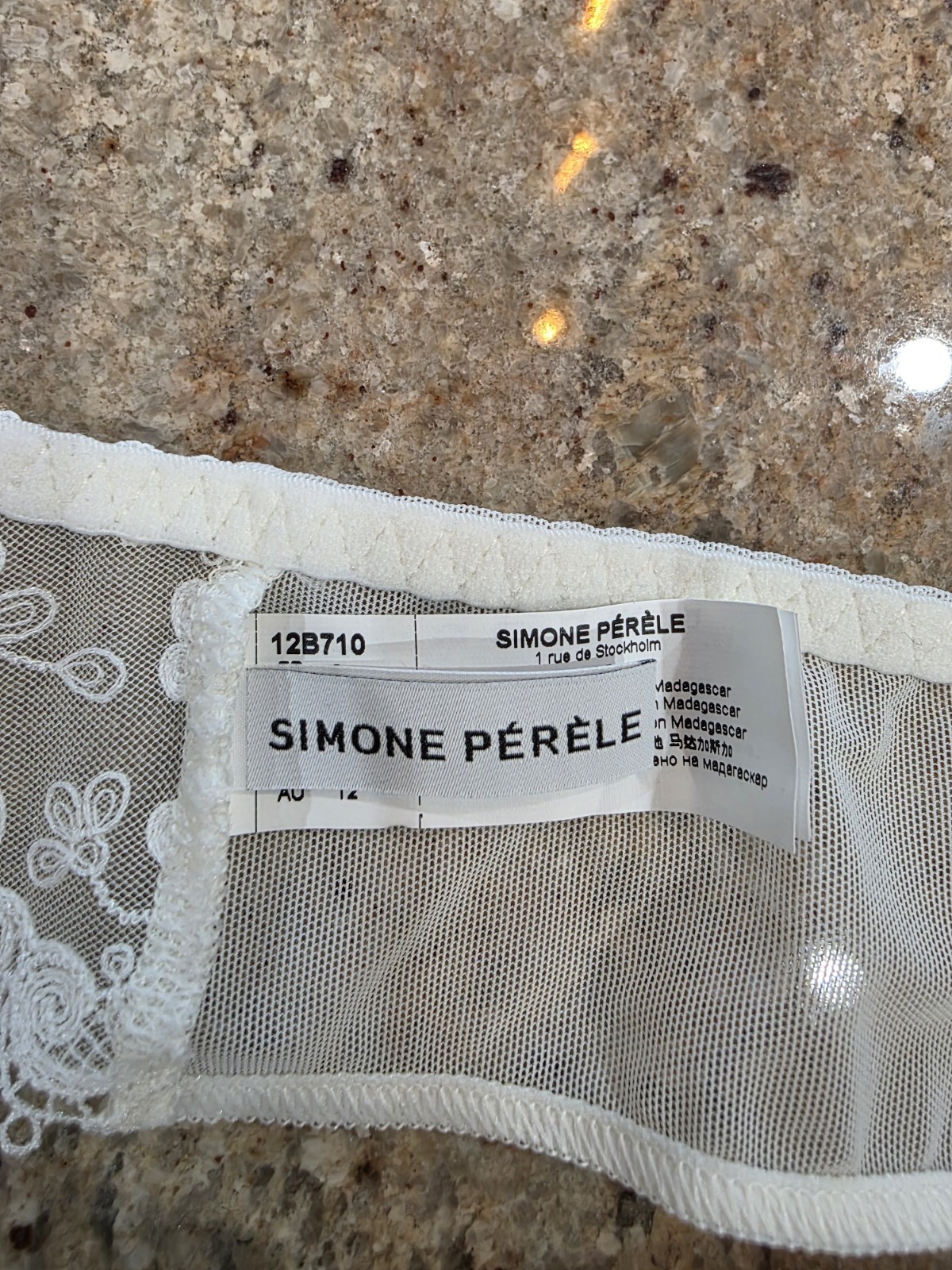 New Women’s SIMONE PERELE 12B710 Wish Tanga Panty Size US S/FR 2