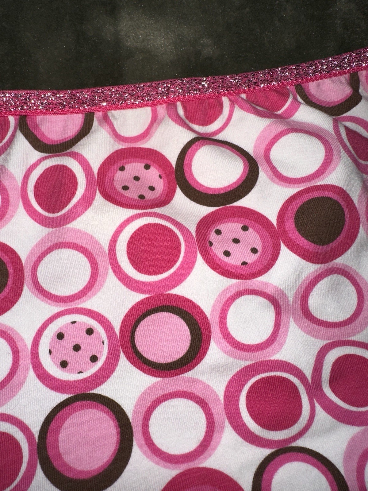 Flirtitude Women’s Knit Hipster Panties XL – Pink & Brown Dots – NEW w tags