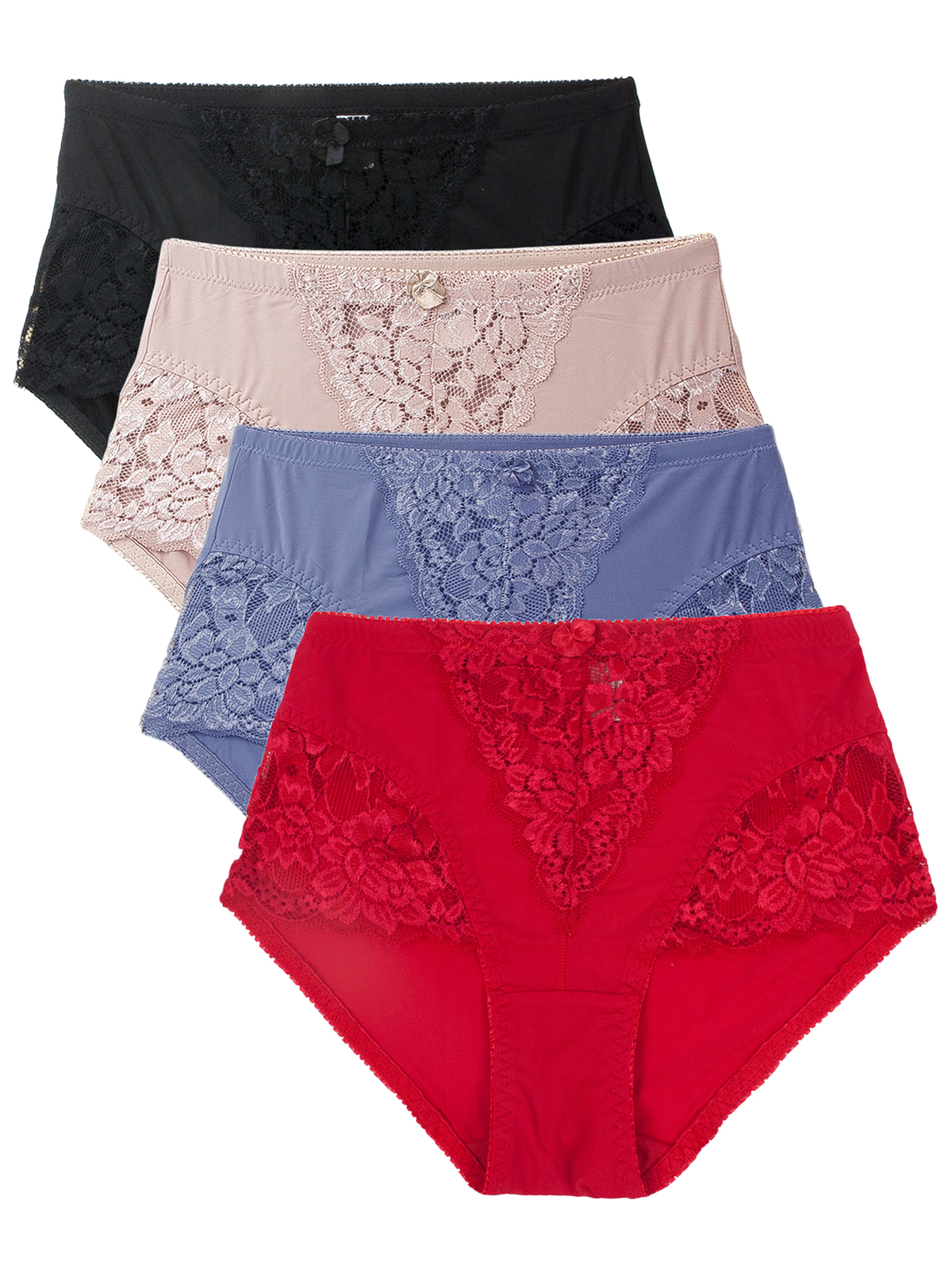 Womens Underwear Sexy Briefs Lace Light Tummy Control Panties S-Plus Size Girdle