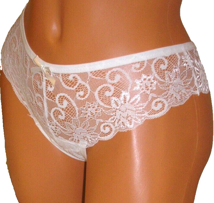 Panties Lingerie White Lace Thong Large Adult Gift