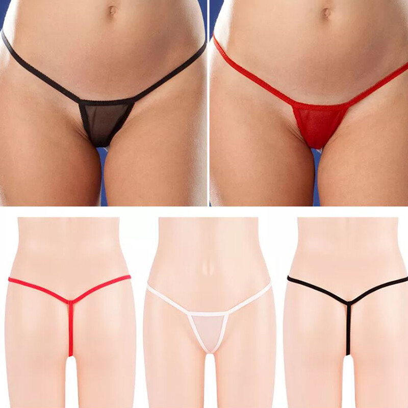 5Pcs Lot Sexy Womens Cheeky Panties See Through Sheer Thongs G string Underwear