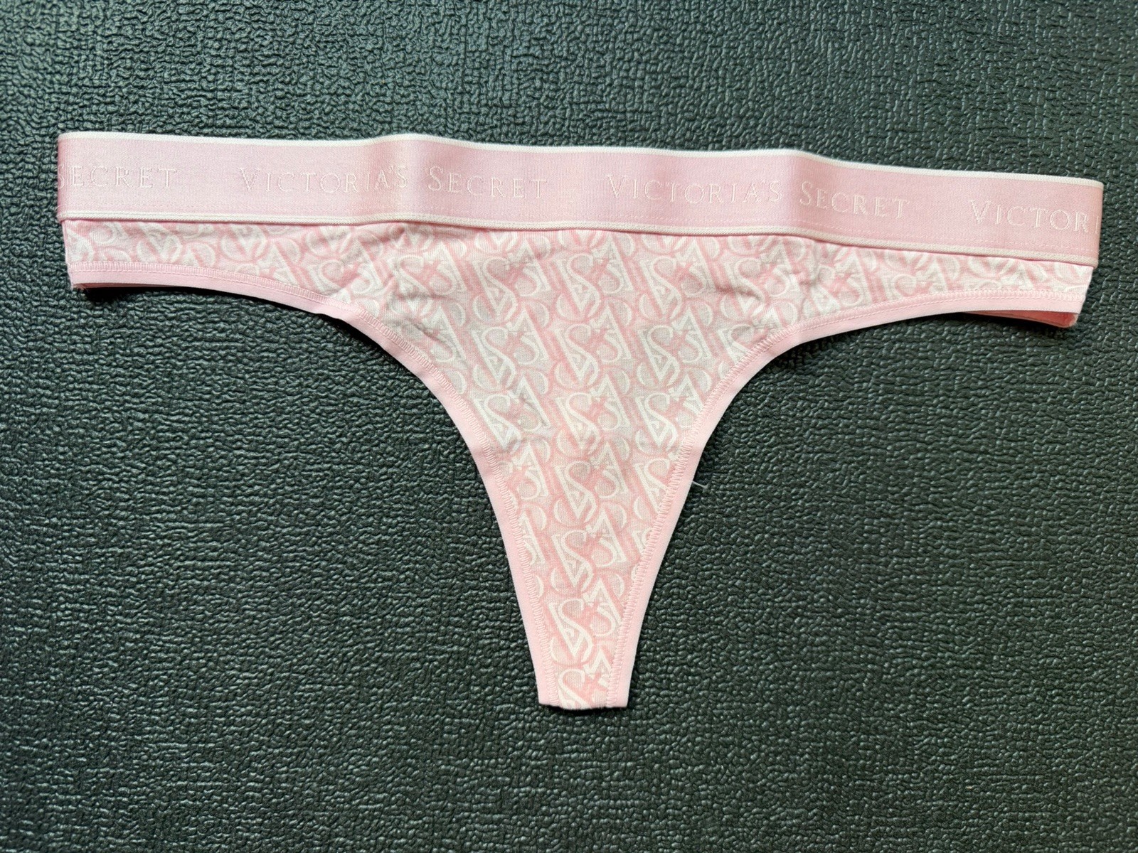 5 Pack Victoria’s Secret sz M Logo Cotton Thong String Panties Bundle Lot Set