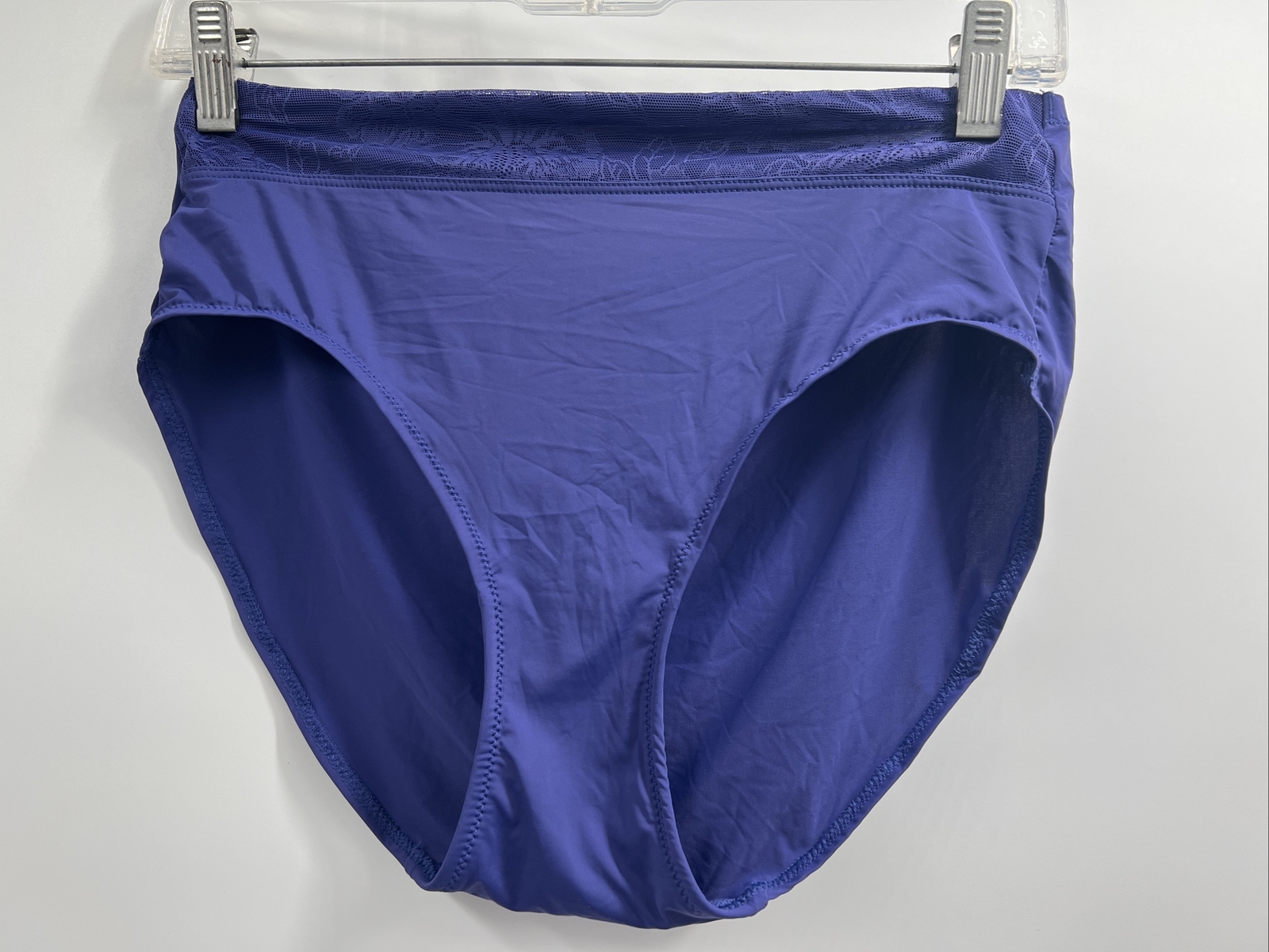 Breezies Women’s Nylon Blend Solid Navy Blue Panties Size M