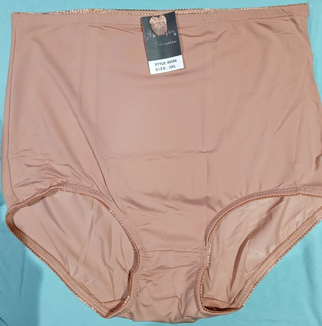 3-NWT JENNIFER 2-WAY STRETCH UNDERWEAR FULL BRIEF PANTIES SPANDEX 3XL / 5XL